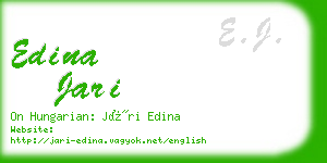 edina jari business card